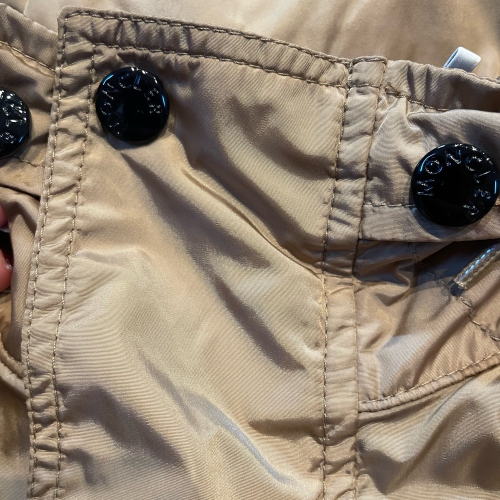 Authentic Moncler tan windbreaker jacket - Picture 6 of 11